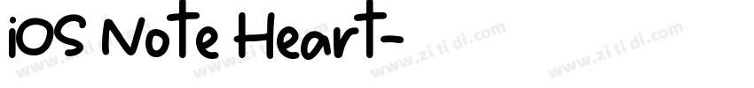 iOS Note Heart字体转换
